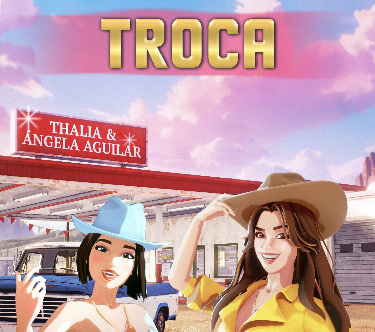 Thalía y Ángela Aguilar presentan “Troca”