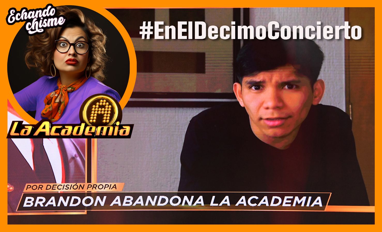 Brandon el décimo alumno en salir de La Academia 2024